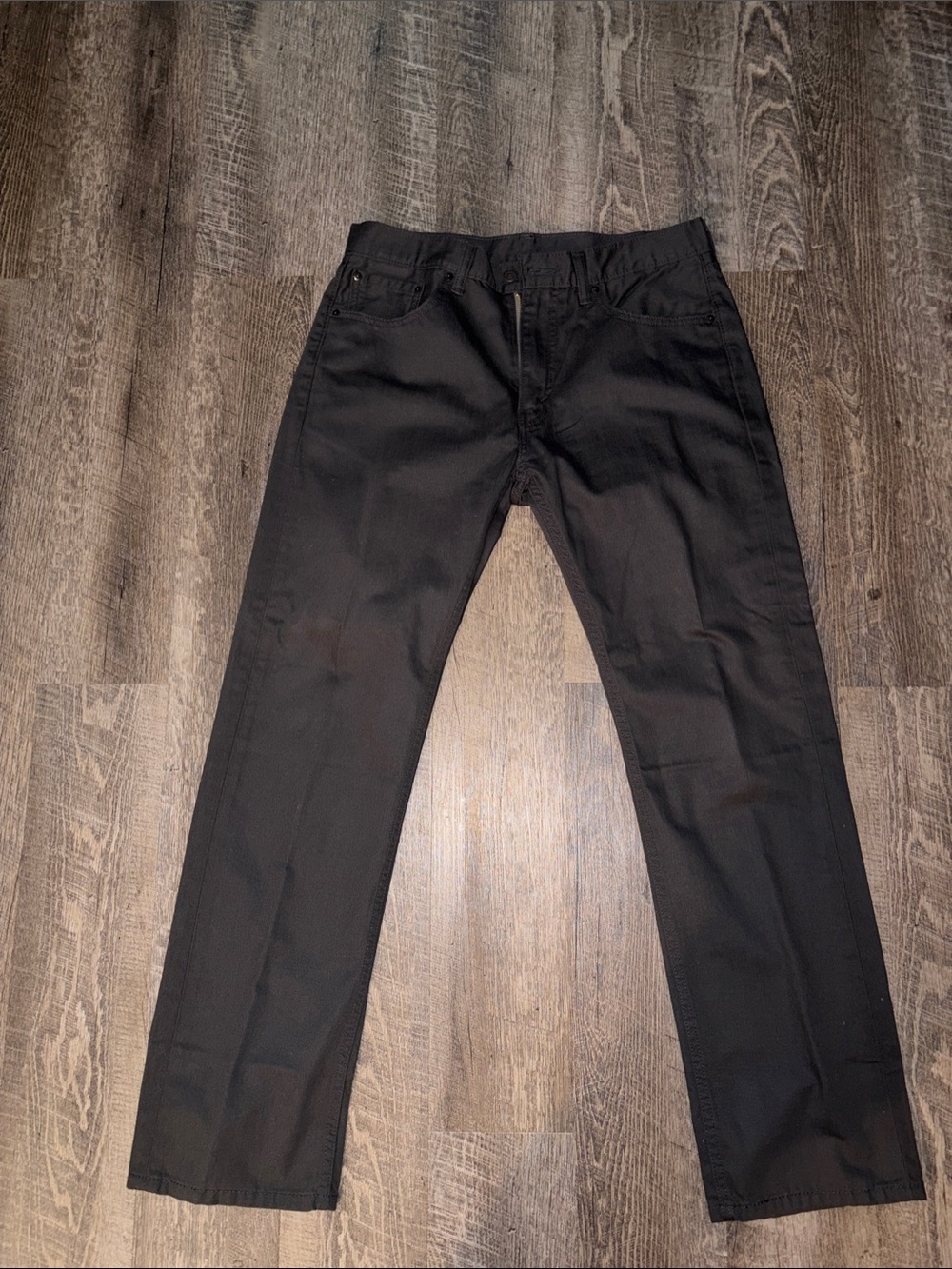 Levi's Black Straight Jeans